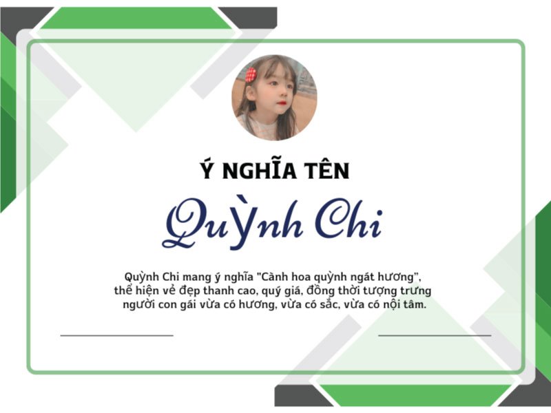Ý nghĩa tên Quỳnh Chi theo phong thủy & chấm điểm chi tiết – Giải mã tên đẹp cho bé gái