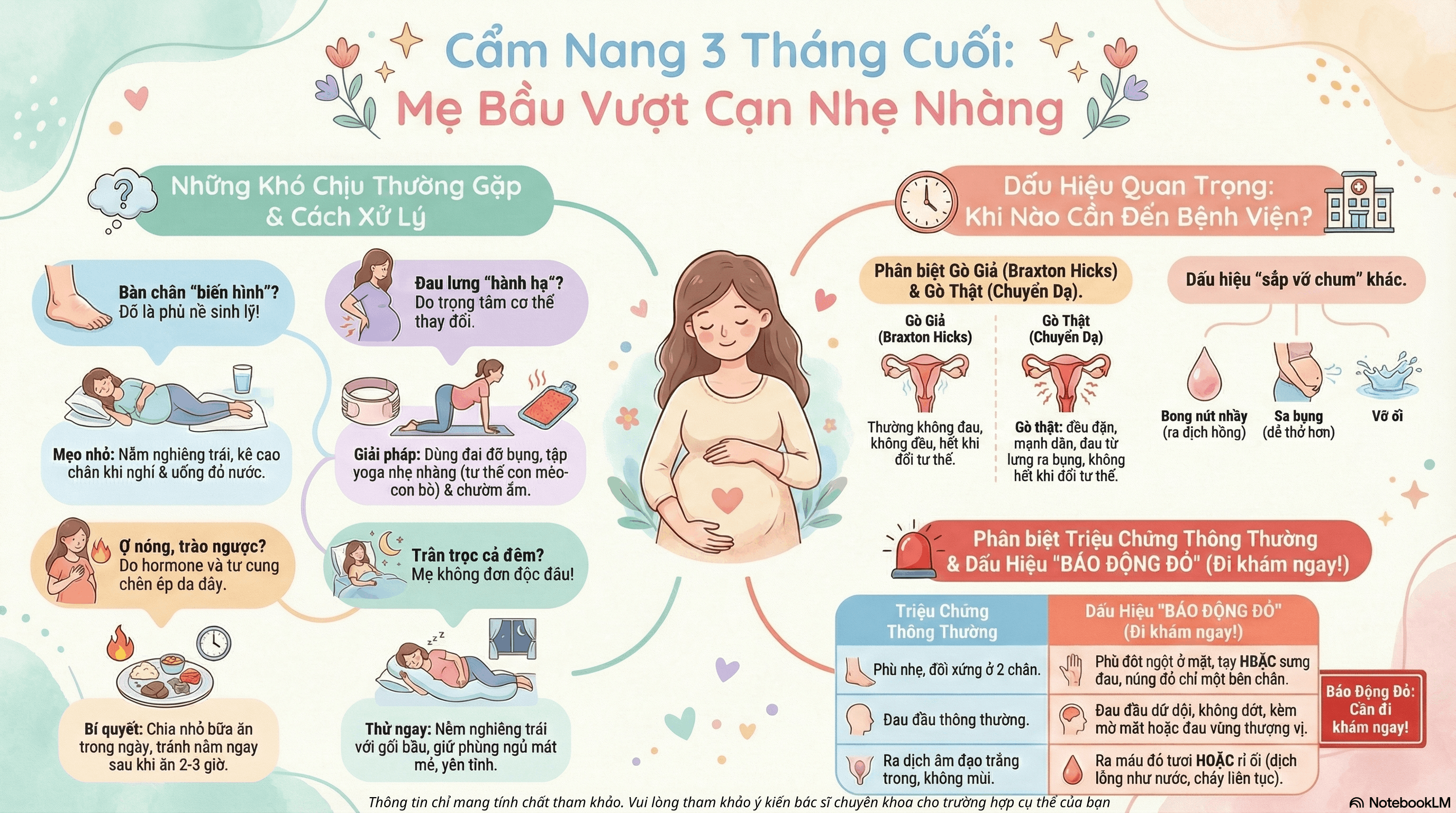 Chăm Sóc Mẹ Bầu 3 Tháng Cuối: Triệu Chứng Thường Gặp, Dấu Hiệu Chuyển Dạ Và Lưu Ý Quan Trọng