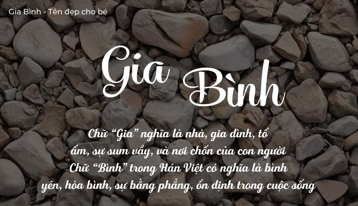 Khám phá ý nghĩa tên Gia Bình – Bí mật đằng sau cái tên bạn nên biết