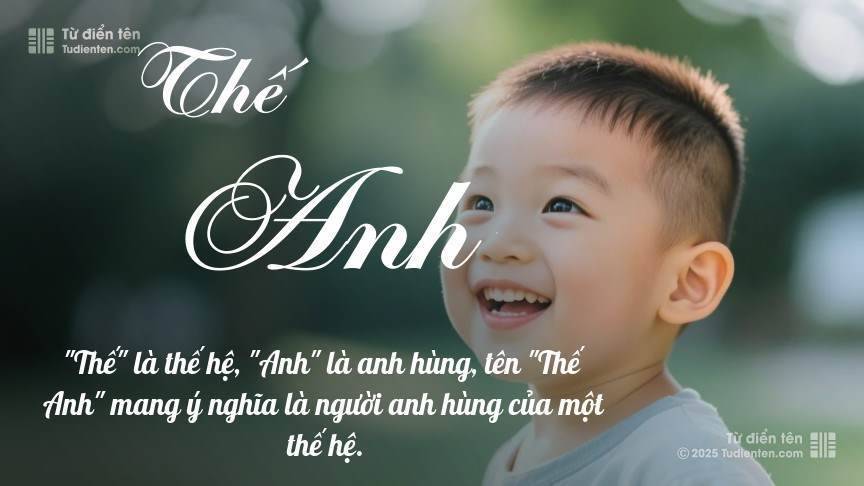 Ý nghĩa & phân tích phong thủy tên Thế Anh – Giải mã tên con trai độc đáo